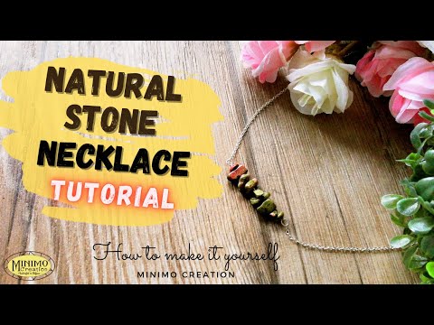 Video: How To Make A Necklace From Natural Stones
