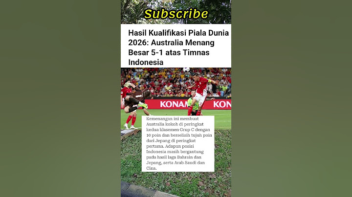 Australia secured a dominant 5-1 victory over Indonesia in the World Cup #pialadunia #shortvideo