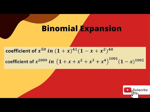 Binomial expansion |