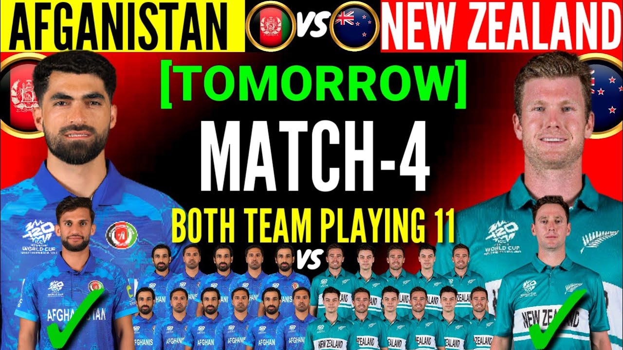 World Cup 2026 4th Match | Afghanistan vs New Zealand Playing 11 | Afghanistan vs New Zealand Match