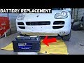 HOW TO REPLACE BATTERY ON PORSCHE CAYENNE, AUDI Q7