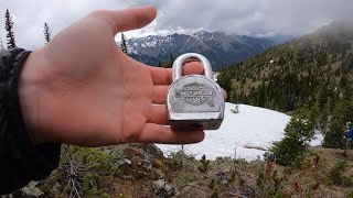 50) Harley Davidson Master Lock 220 Picked and Gutted - Marmot Pass, Upper Big Quilcene Trail