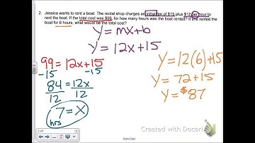 Linear model word problems
