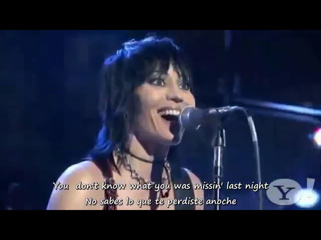 Joan Jett And The Blackhearts   I Hate Myself For Loving You Live (Texto inglés/español) class=