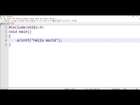 Video: How To Write A Program In Notepad