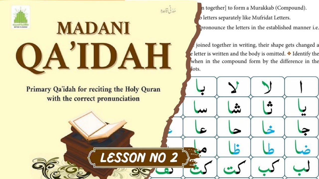 English Madani Qaida | Easy Quran Reading & Tajweed Rules