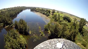 FPV Flight Up the Hawksbury River. Gopro on the Hobbyking EPP-FPV RC plane.