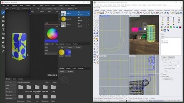 Videoguide - Export Rhino 7 Import in Armorpaint, Polygons Conversion, Paiting, PBR Materials