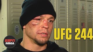 Nate Diaz upset about stoppage due to cut vs. Jorge Masvidal | UFC 244 | ESPN MMA
