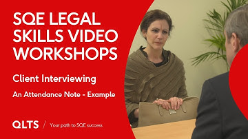 Preview - Client Interviewing - An Attendance Note - Example