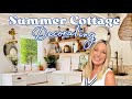 Cottage decor with a pop of blue  summer decorate with me 2023  thrift haul