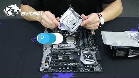 Bykski CPU block installation general tutorial