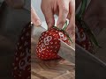 Crystal Strawberry Slicing Trend! 🍓✨ #shorts #asmr #viral #oddlysatisfying