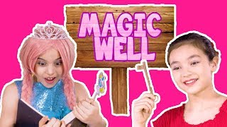 TRIP TO THE MAGIC WELL🔮The Zuzaan Pennies Change Everything! - Princesses In Real Life | Kiddyzuzaa