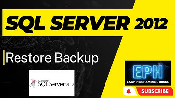 How To Restore Backup in SQL 2012 | Restore Backup SQL Server 2012 Step by Step in Hindi / Urdu