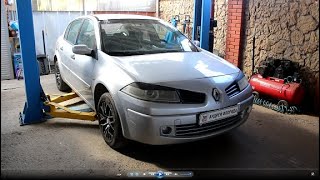 Замена передних стоек на Renault Megane 1,6 Рено Меган 2007 #авторемонт