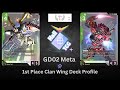 Gundam TCG Locals 1st Place | Clan Wing Deck Profile | GD02 Meta