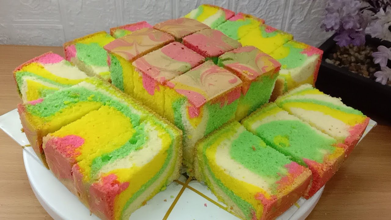 Sangat Lembut Dan Sangat Gebu Marble Butter Cake By Lia Kitchen YouTube