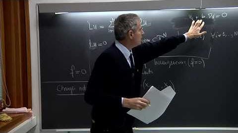 Partial Differential Equations - Giovanni Bellettini - Lecture 02
