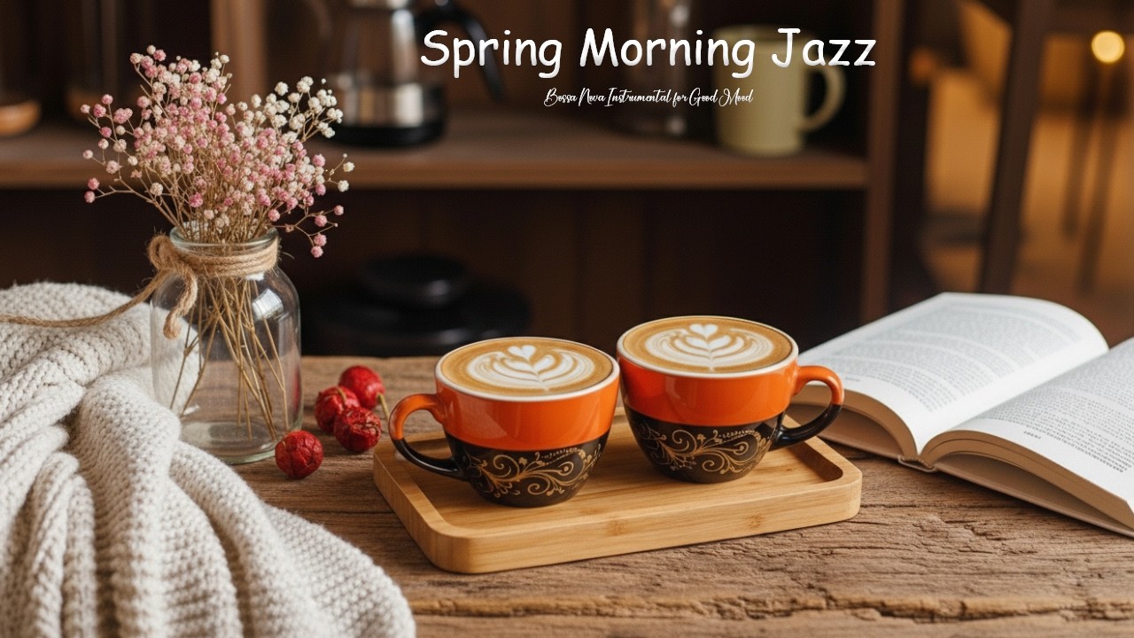 Elegant Spring Coffee Jazz ☕ Refined Bossa Nova & Smooth Café Jazz for Focus & Good Mood