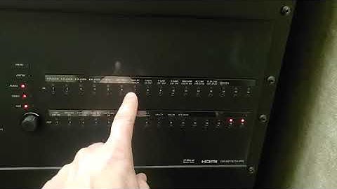 Crestron DM switching manual operation