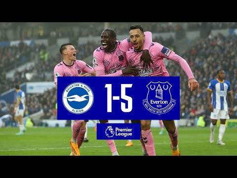 BRIGHTON 1-5 EVERTON | Premier League highlights