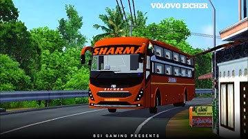 Volvo Eicher Intercity Sleeper Bus mod released for bussid | bussid New mod | BSI Gaming #bussidmods
