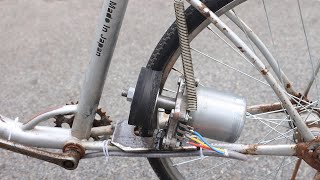 COMO HACER UNA BICICLETA ELECTRICA CON NEUMÁTICO DE COCHE VIEJO