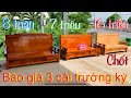 Báo giá 3 cái trường kỷ 7 / 8 / 16 triệu gỗ quỷnh & gỗ gõ đỏ: 14-6-2020