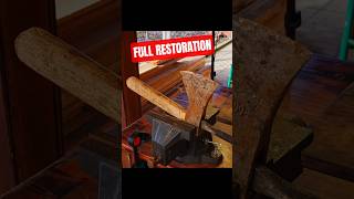 Rusty Vintage Hand Axe Restoration | Incredible Before & After! #woodworking #restoration #axe