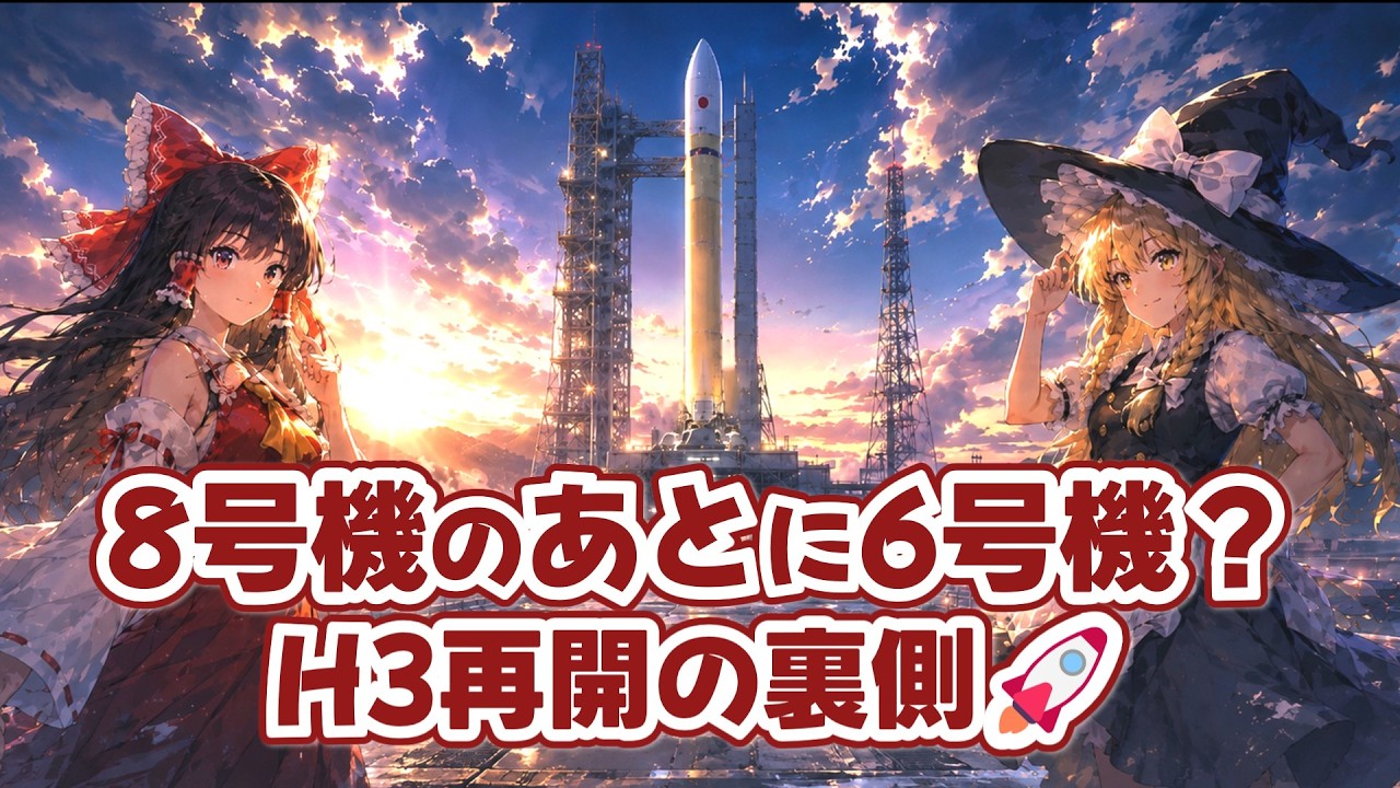 なぜH3ロケットは8号機のあとに6号機を飛ばしたのか【ゆっくり解説】