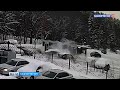 На видео попало, как автобус протаранил шесть машин на парковке в Уфе