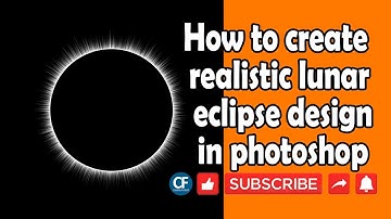 How to create realistic lunar eclipse design in photoshop