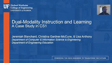 Dual-Modality Instruction and Learning: A Case Study in CS1 (SIGCSE 2020)