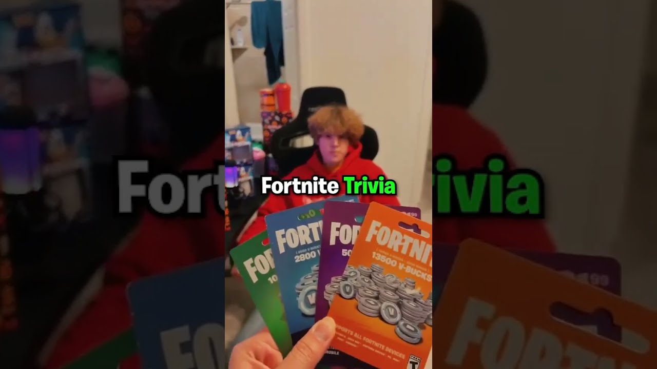 Zachology Plays Fortnite Trivia! (20,000 V-BUCKS)