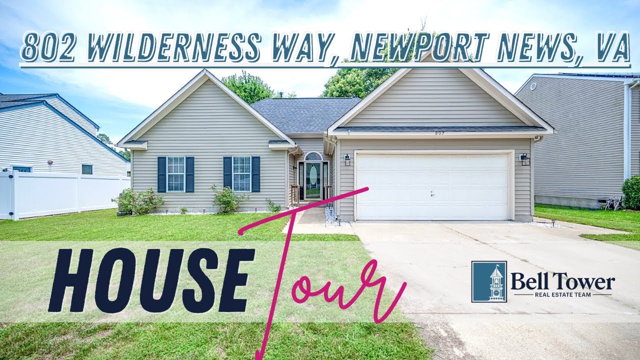 802 Wilderness Way, Newport News, VA | Walkthrough Video | Virginia Real Estate