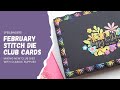 Spellbinders February Stitching Die of the Month | Stitching on Cards | Combining New Dies with Old
