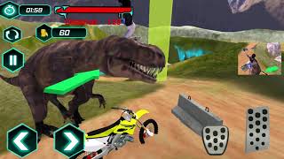Bike Racing Dino Adventure 3D: Dino Survival Games Android Gameplay #2 screenshot 5