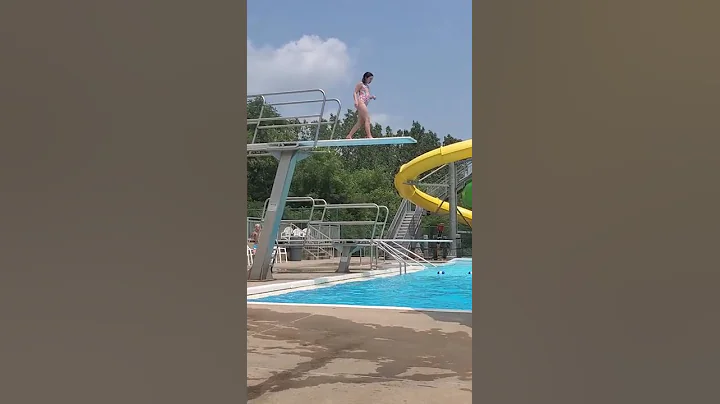 Lydia tries the high dive