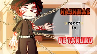 HASHIRAS ✨react✨ to DK TANJIRO//demon slayer//anime simp Resimi