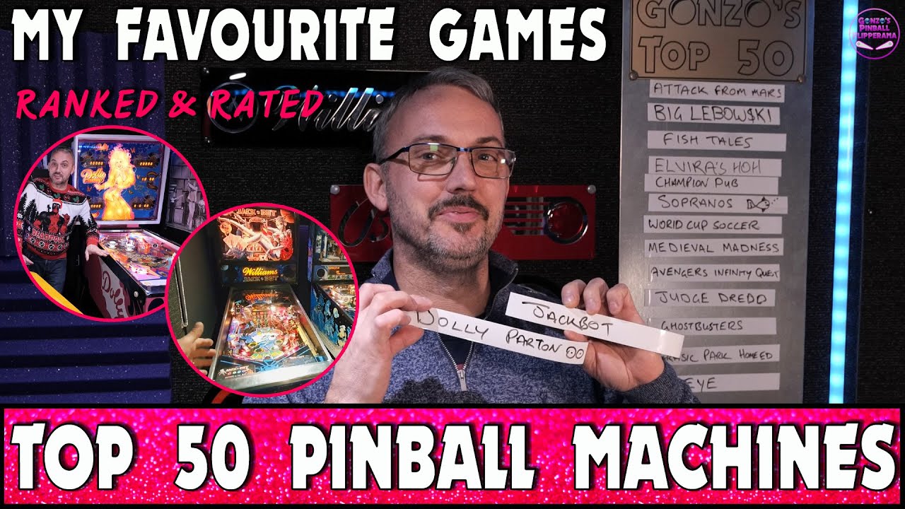 My Top 50 Pinball Machines 11 Gonzo vs Pinside Top 100 Williams