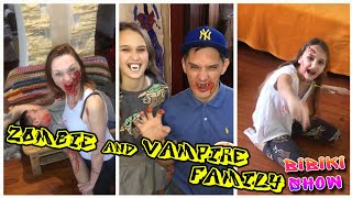 ZOMBIE family | funnyfamily | husband wife funny prank #bibikishow