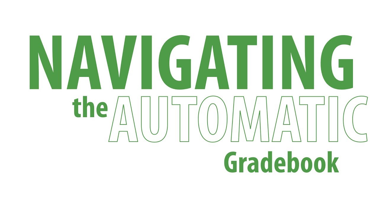 Auto Booklet Grade Navigating the Automatic Gradebook - YouTube