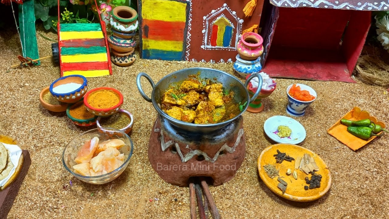 punjabi-chicken-tandoori-roti-barera-mini-food-street-style-miniature