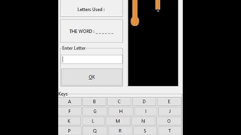 hangman game development with tkinter python part 2