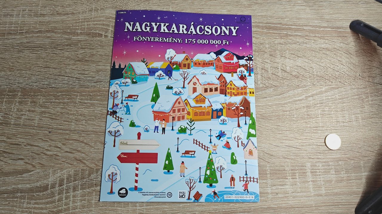 Nagykarácsony Sorsjegy Lekaparása!