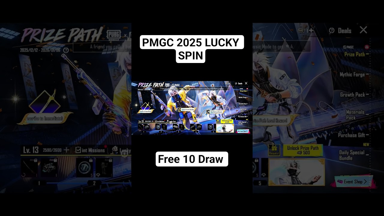 Free 10 Draw PMGC 2025  lucky spin