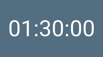 STUDY TIMER - 1 Hour 30 Minute Timer | 90 Minute Timer