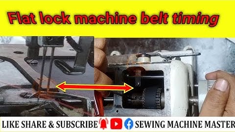 how to belt timing flat Lock machine | flat Lock machine timing belt kaise karte hain in hindi/urdu