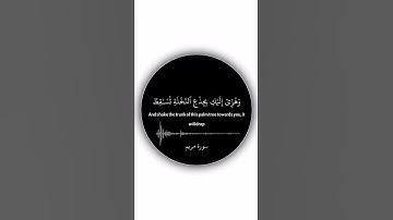 سورة مريم حالات واتساب ❤️